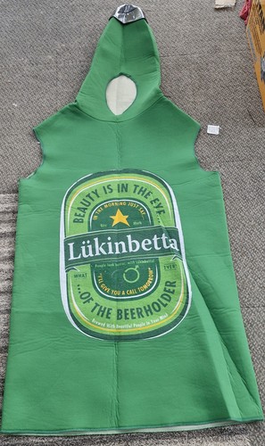 Beer bottle costume green - beer,