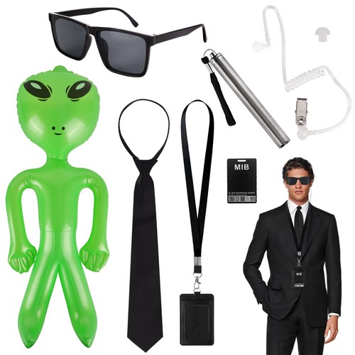 Agent costume accessories - accessories, 6pcs