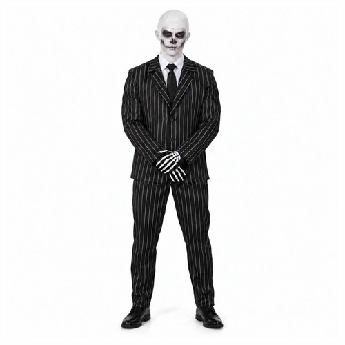 Mens skeleton pinstripe suit - mens,