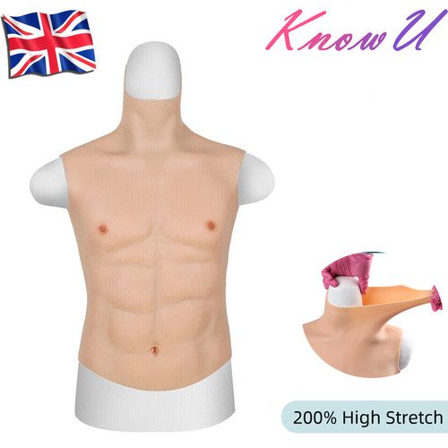 Silicone fake chest - silicone, muscle