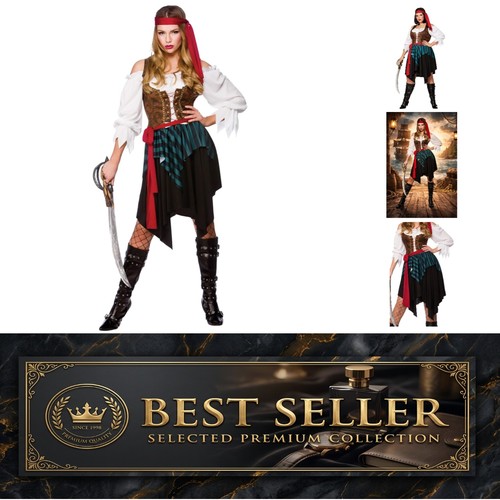 Adult womens caribbean pirate - womens,