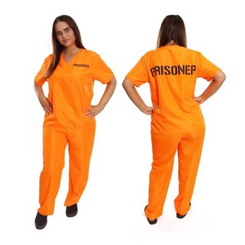 Womens orange convict costume - convict,