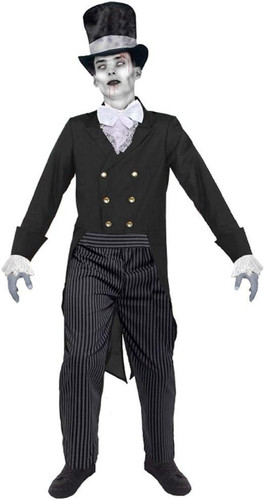 Mens ghost groom halloween - ghost,