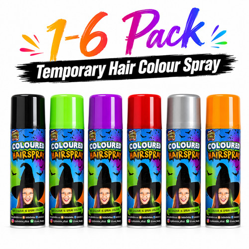Pack temporary hair colour - 1-6,